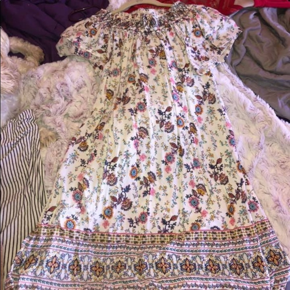 Off the shoulder floral dress